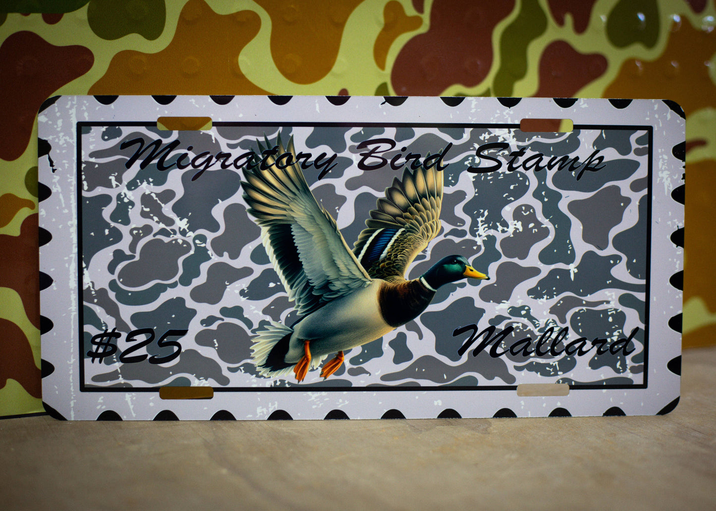 Scent South - Mallard stamp - car tag
