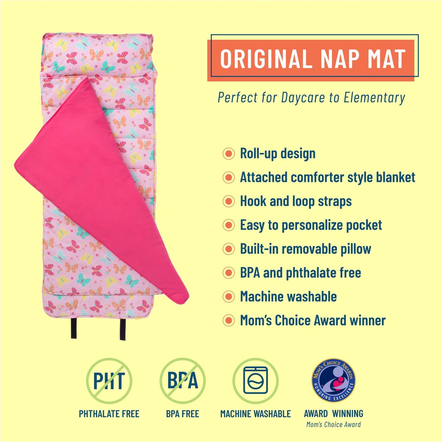 Wildkin - Butterfly Garden Original Nap Mat