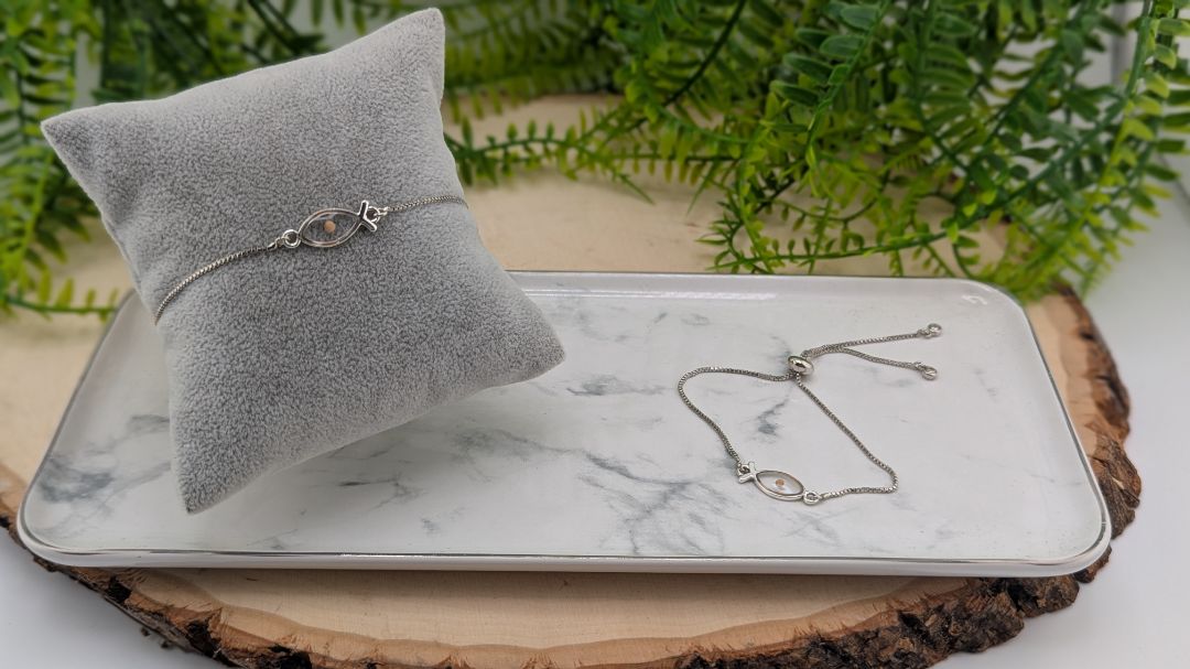 Simply SuSu Designs Mustard Seed slider chain bracelet
