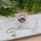Simply SuSu Designs Mustard Seed and mountain large pendant necklace