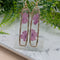 Simply SuSu Designs Floral earrings - purple