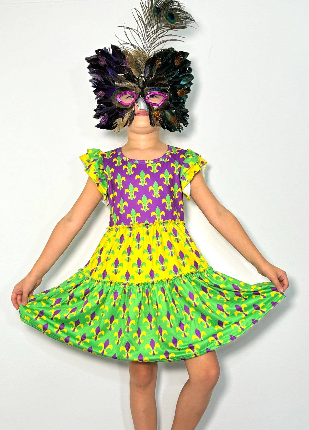 Clover Cottage - Fleur De Lis Girls Dress