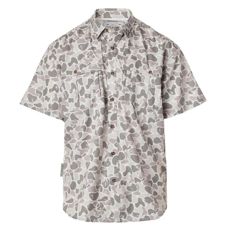 Fieldstone Youth Marsh Camo Button Down