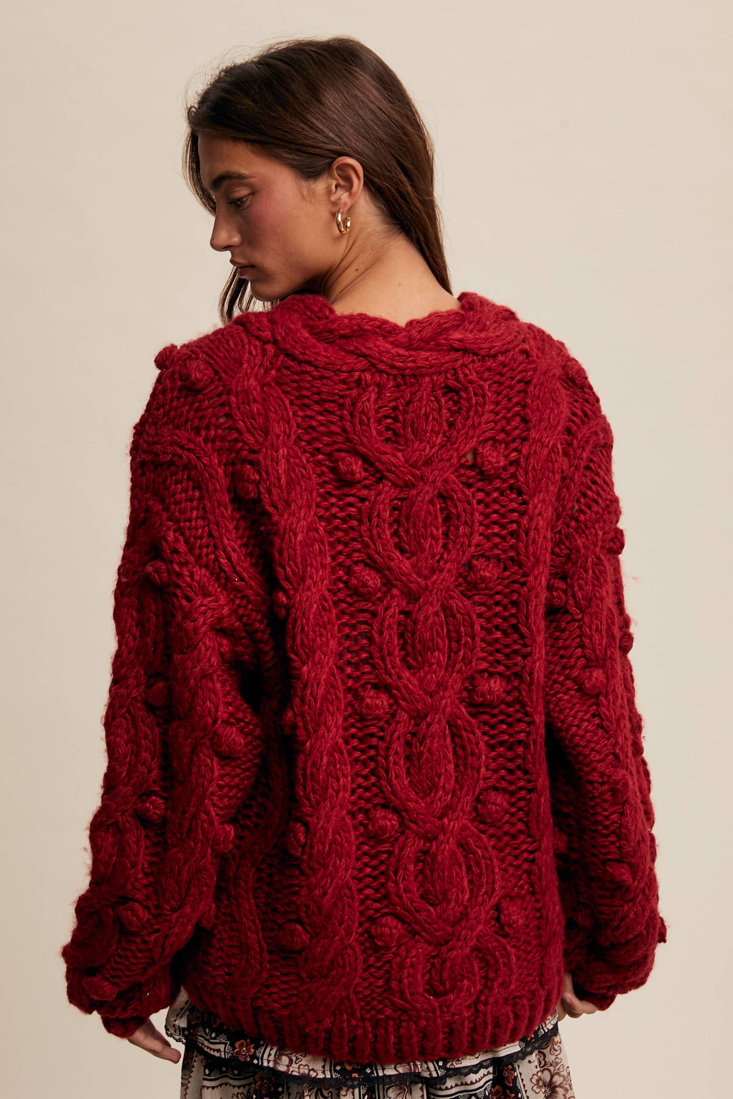 Listicle - Chunky Cable Knit Sweater LSW0942