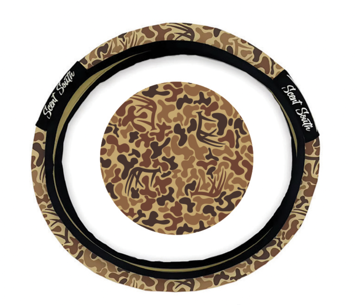 Scent South - Antler Camo - Steering wheel cover