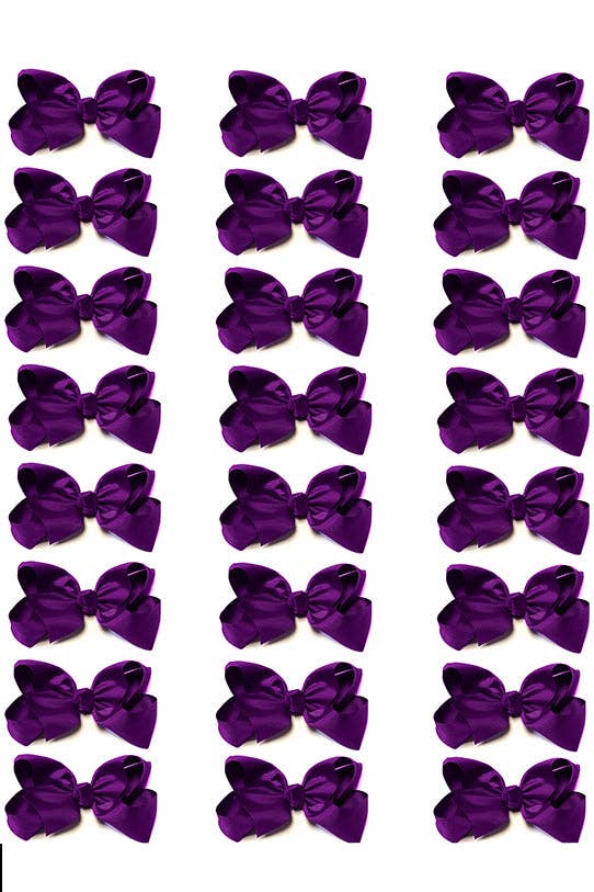 Kids Charm Online - PLUM BOWS 4IN WIDE 24PCS/$8.50 BW-285-4