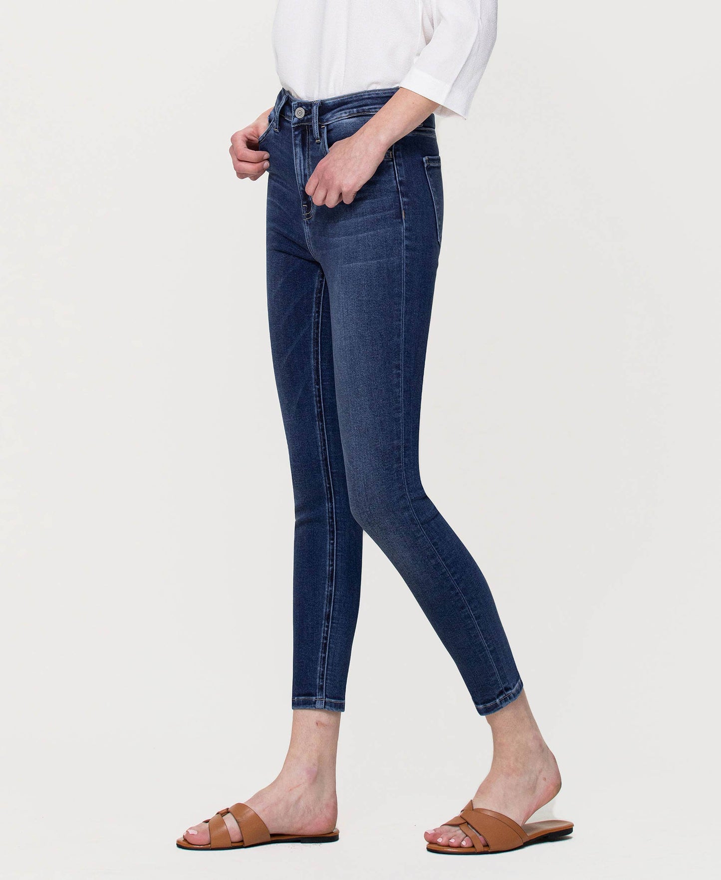 FLYING MONKEY - HIGH RISE SUPER SOFT CROP SKINNY JEANS