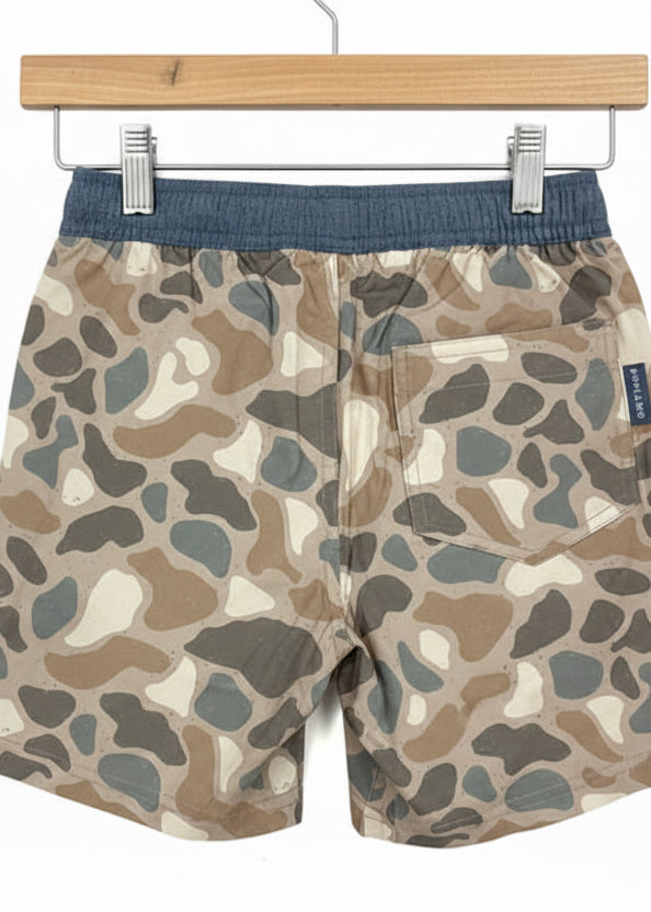 Burlebo Youth Pintail Camo Athletic Shorts