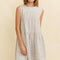 STRIPED SLEEVELESS MINI DRESS