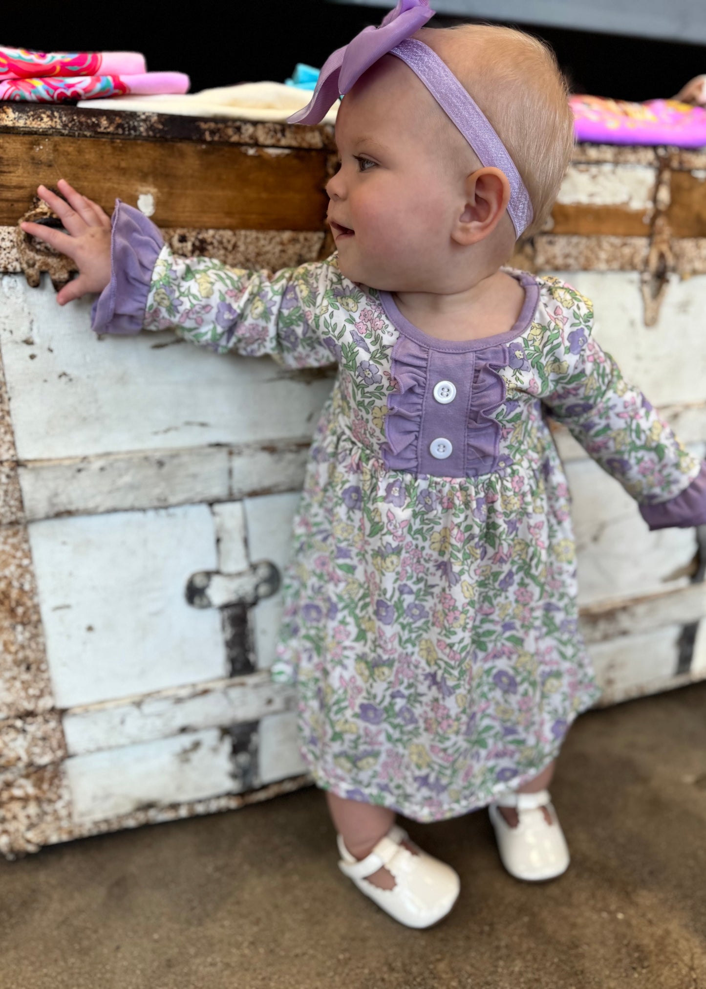 Purple Floral Dress