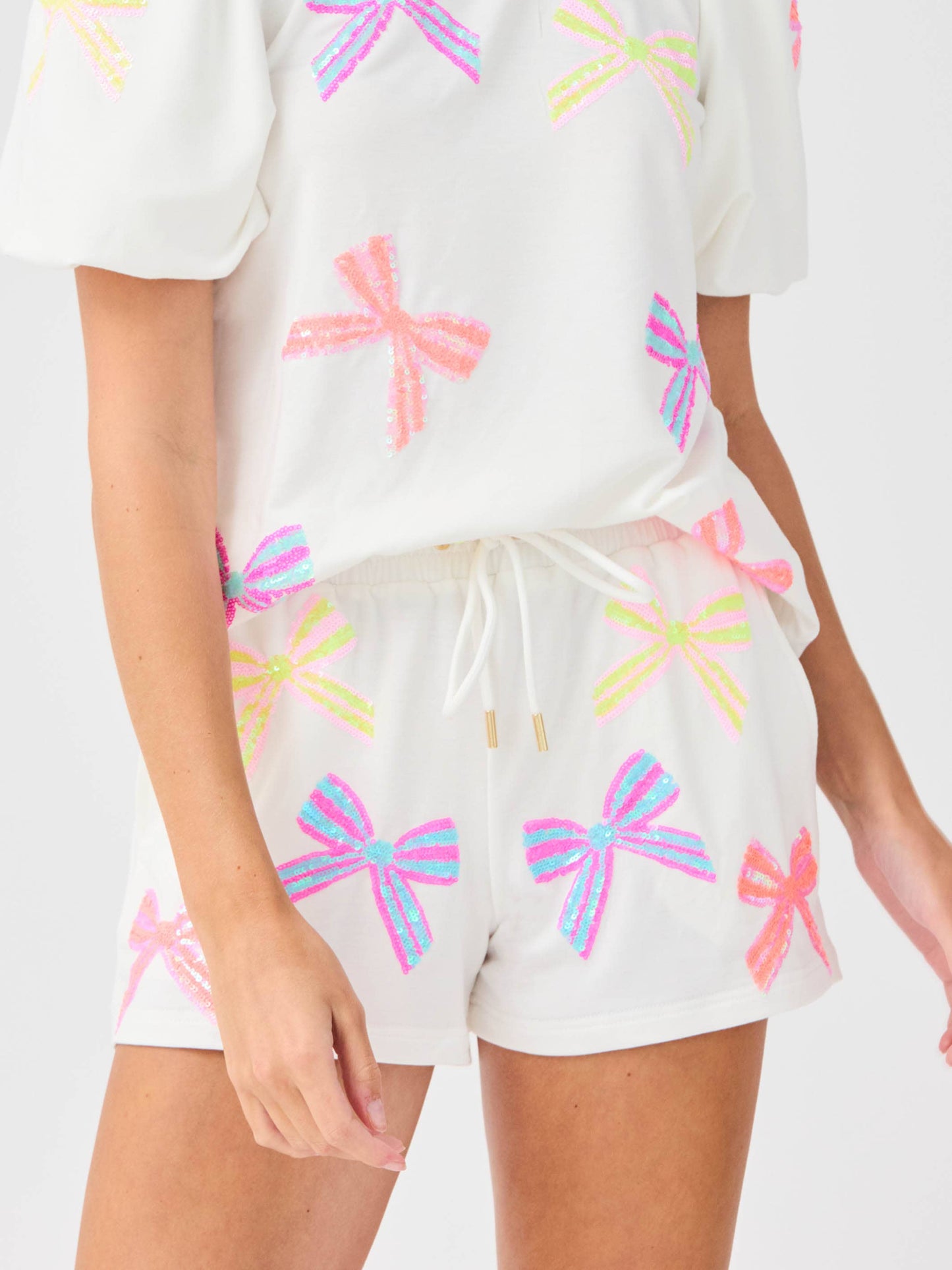 Tina Bows Sequin Set