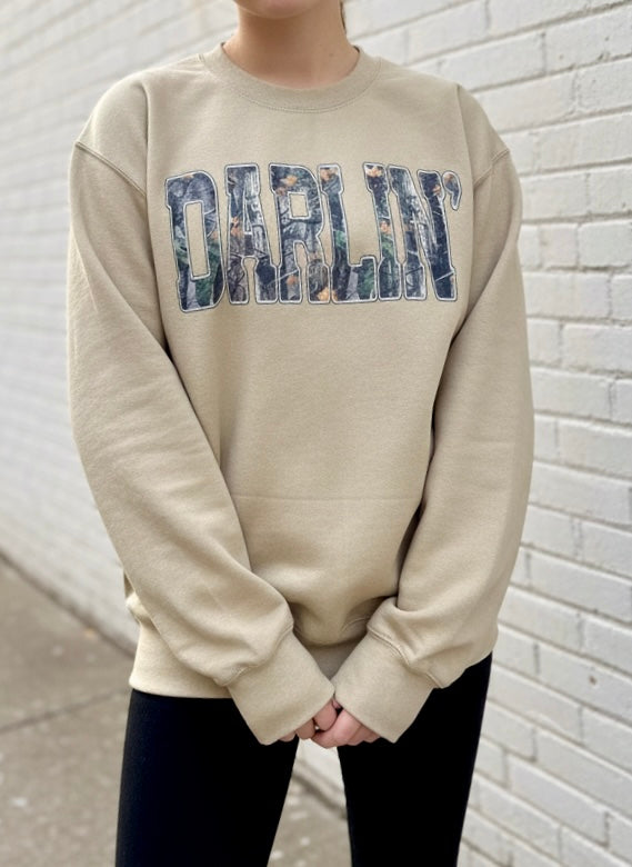 Darlin Camo Sweatshirt