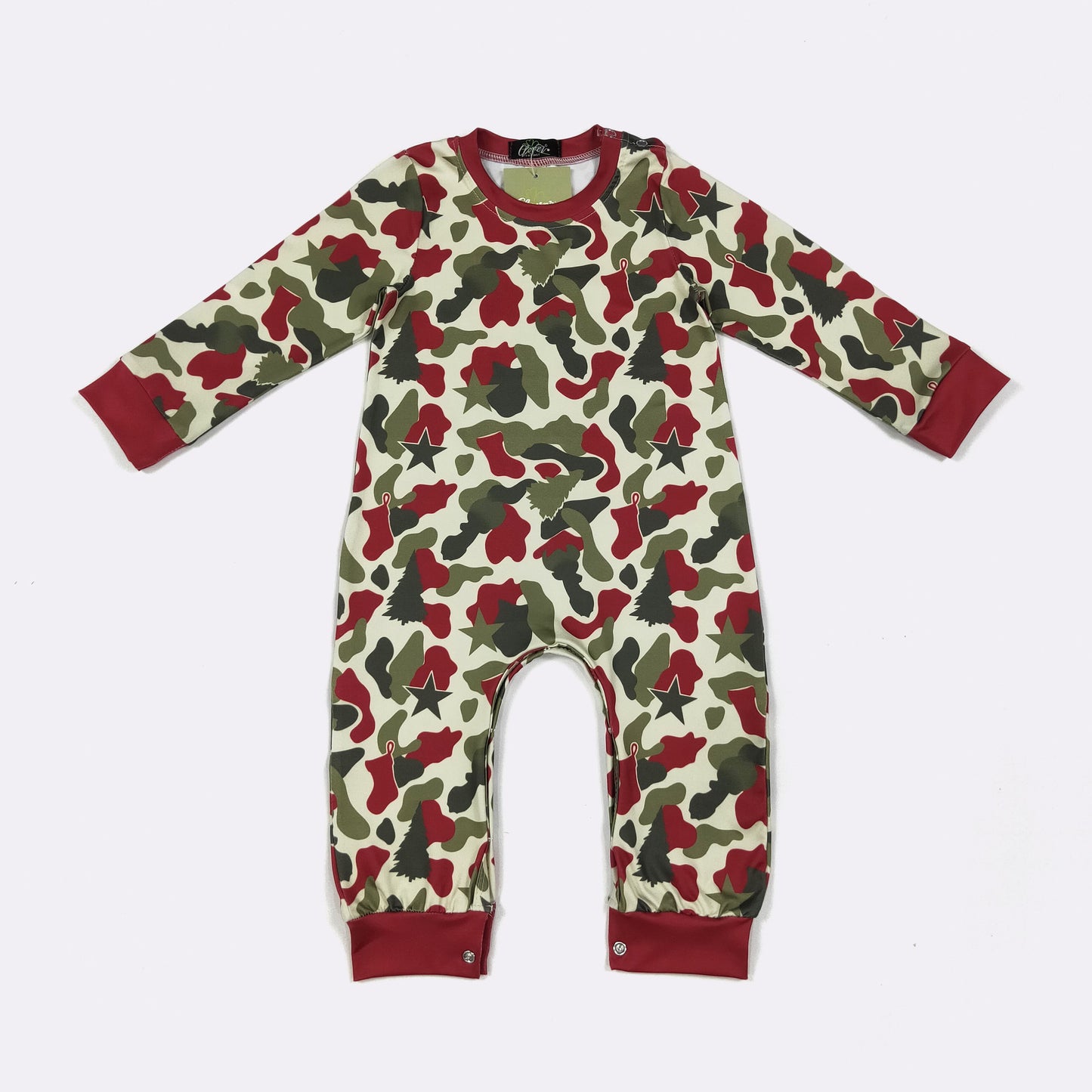 Christmas Camo Boy Romper