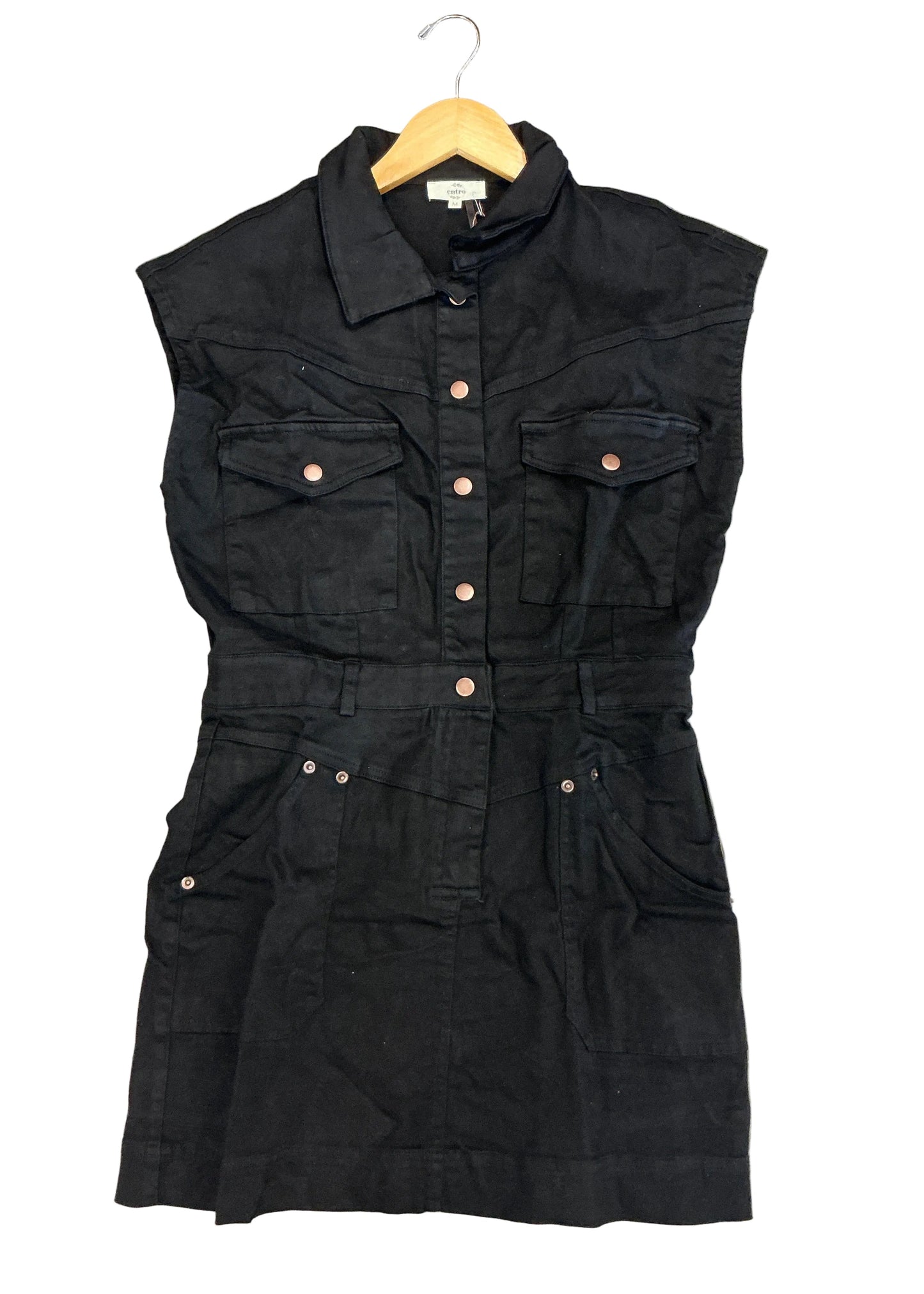 Black Denim dress Entro