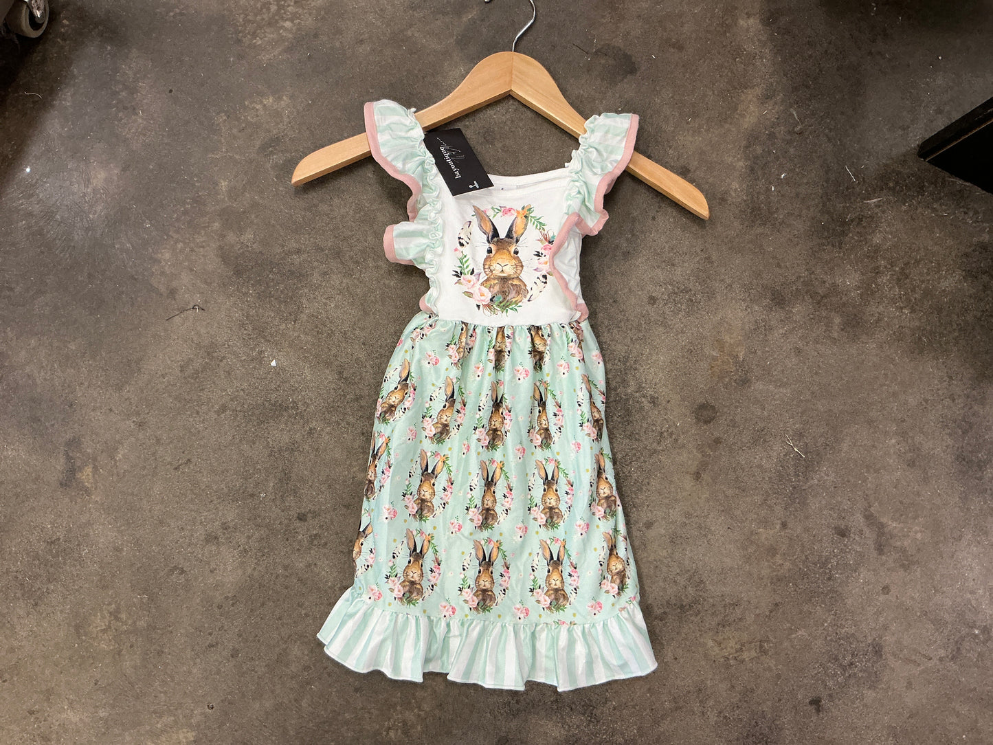 Rylee Faith Designs - Easter Rabbit Ruffle Girl Dress