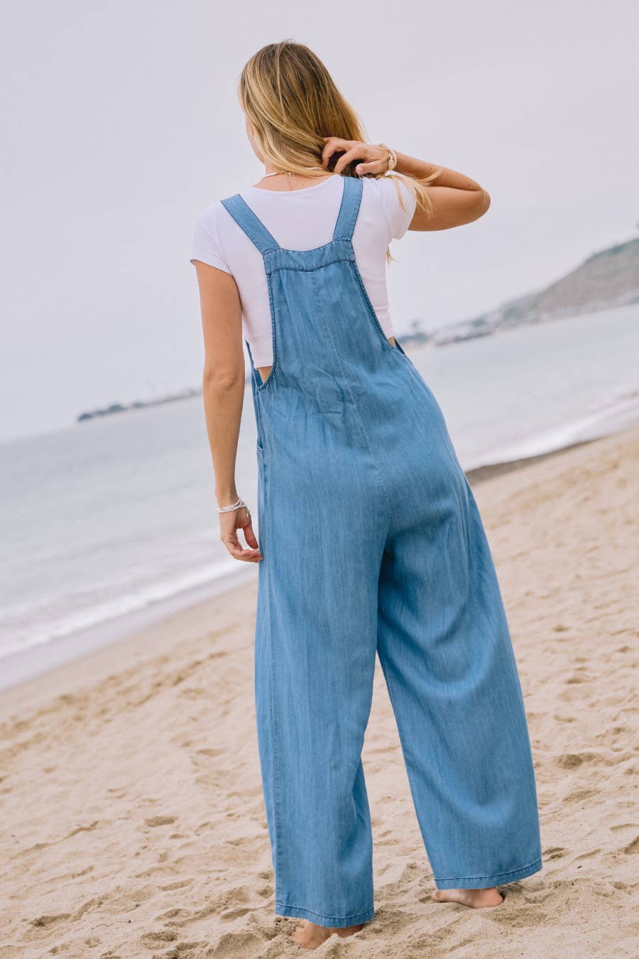 Oddi - Washed Chambray Overall Jumpsuit