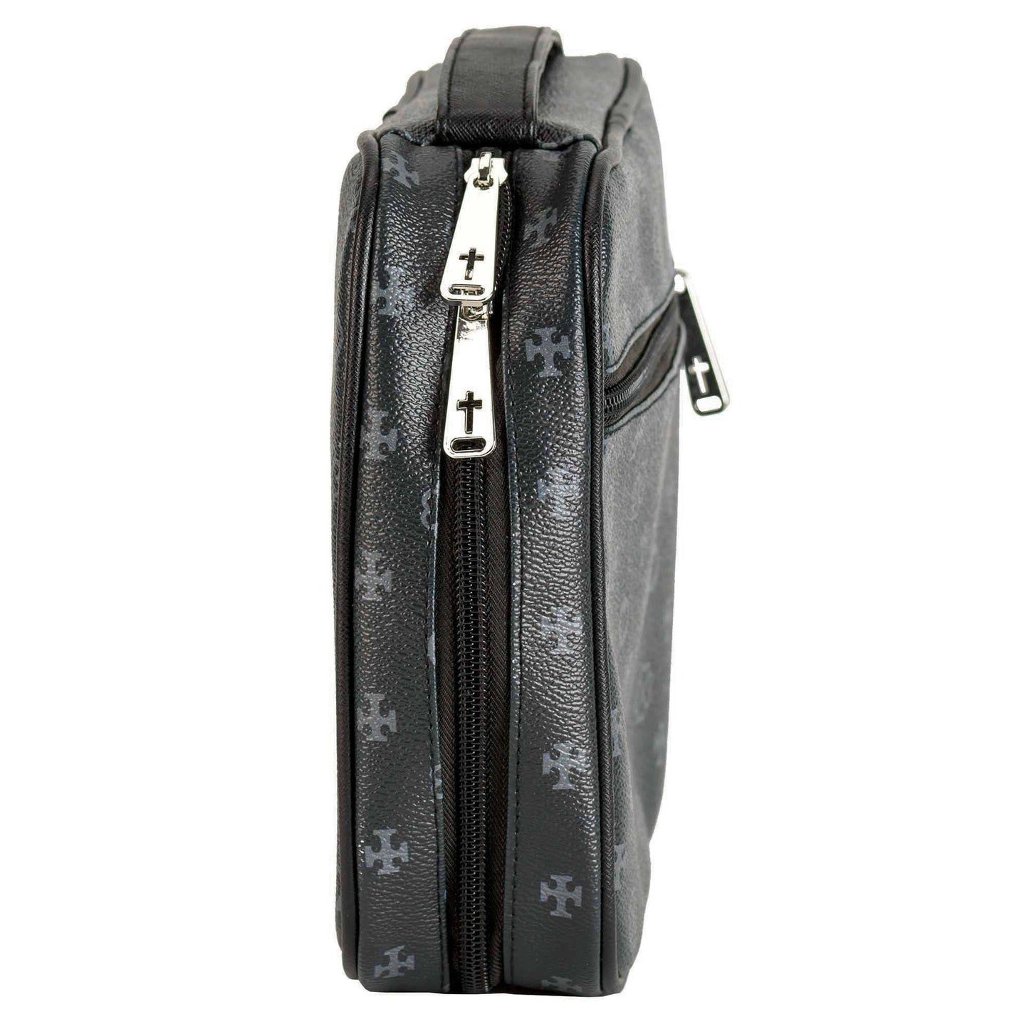 White Dove Bible Cover Black Heart X-Large