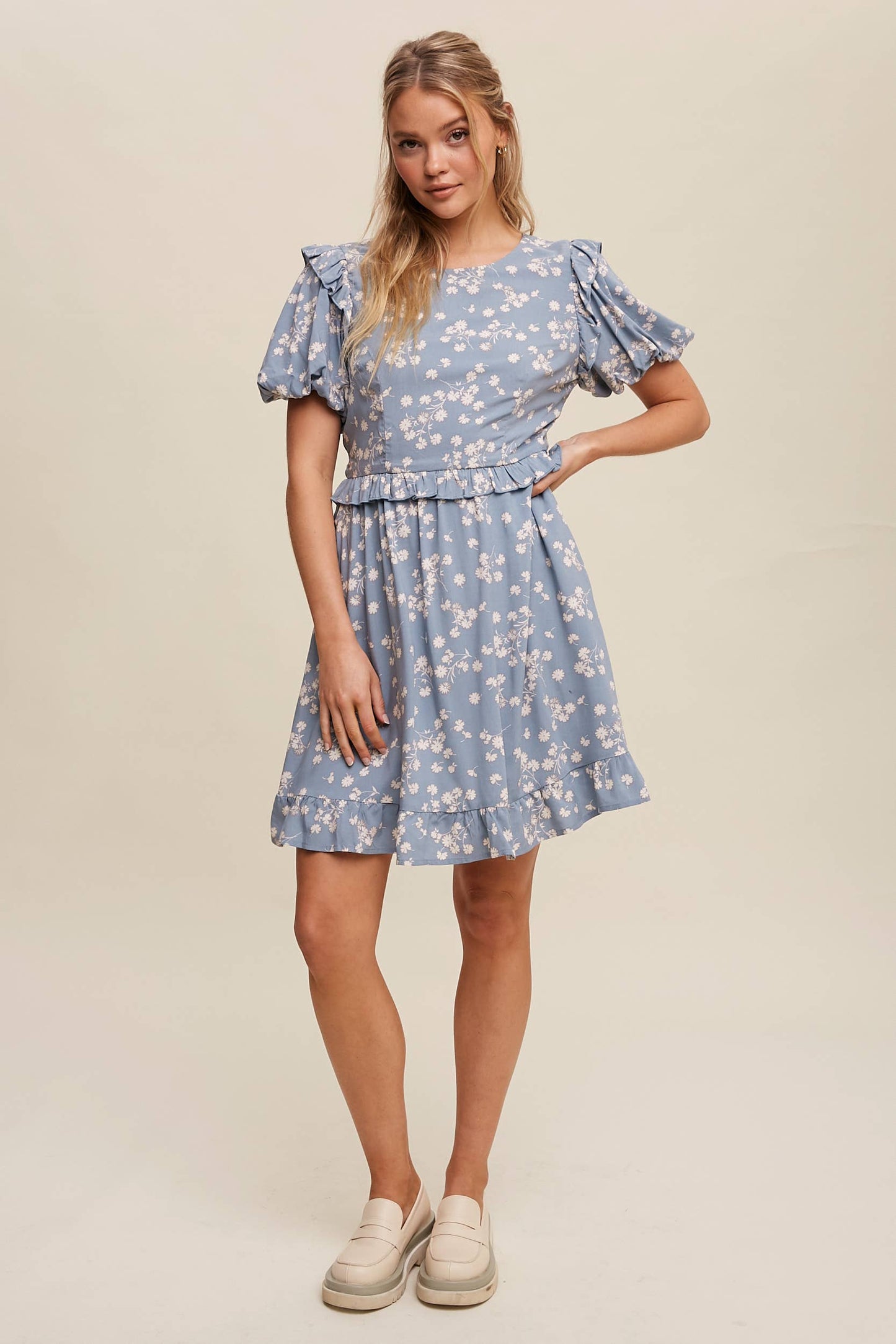 Daisy Ruffle Mini Dress