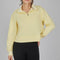Butter Yellow Scuba Half Zip Pullover