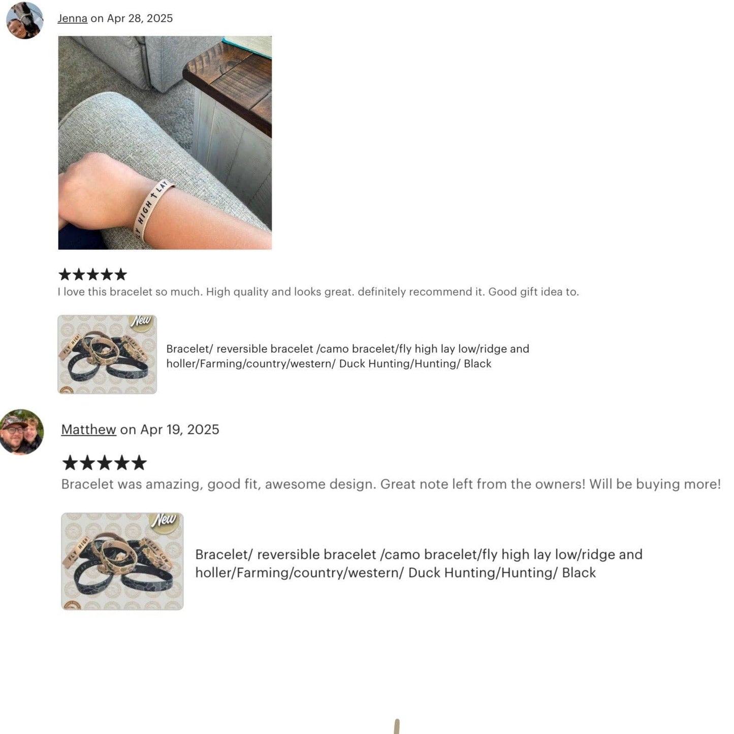 Ridge&Holler - Fly High Lay Low “Duck” Camo Bracelet Tan