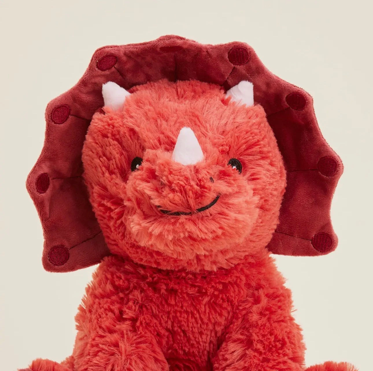 The Shimmer Shack Red Triceratops Warmies Jr.
