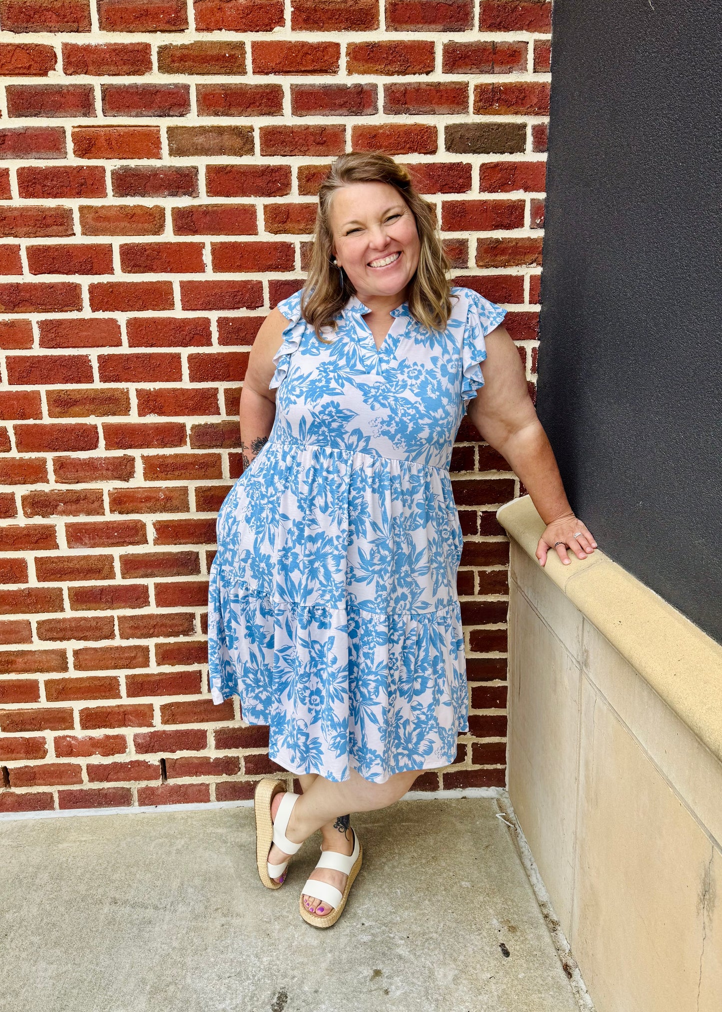 The Shimmer Shack Blue Dear Scarlett Dress