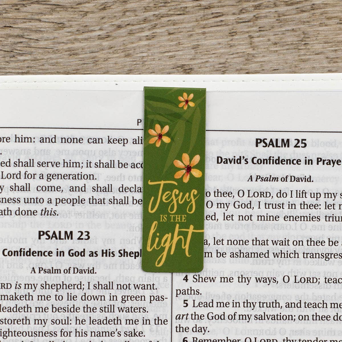 Christian Art Gifts - Magnetic Bookmark Set God is my Refuge
