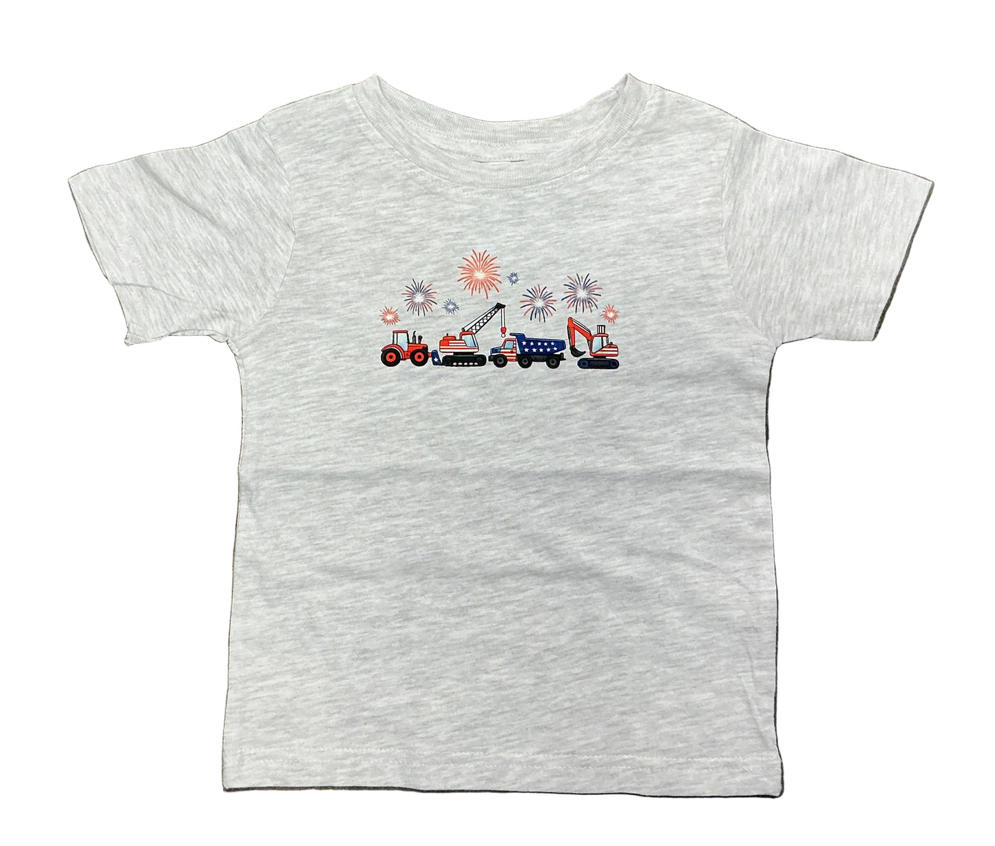 Kids Trucks 4th of July Shirt