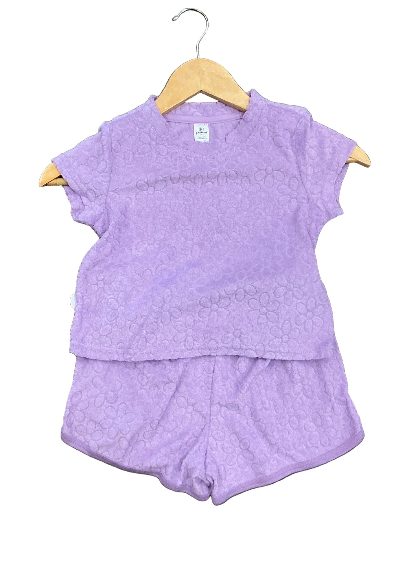 Girls Towel Terry Short Sleeve Top and Short - 2 PC Set