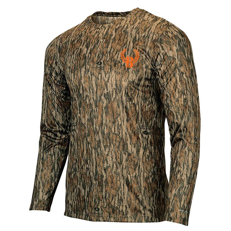 Mossy Oak Bottomland Buck Shot Apparel Buck Shot Mossy Oak Performance Shirt, {{Size}{{Sku}}