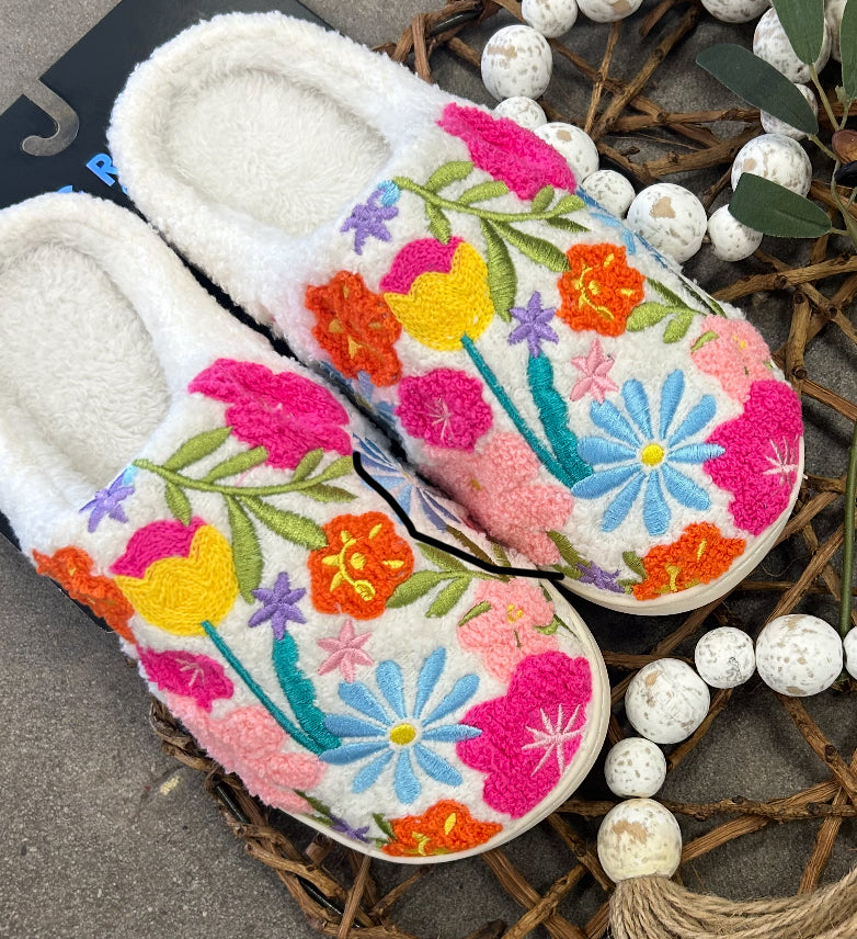 Floral Slippers
