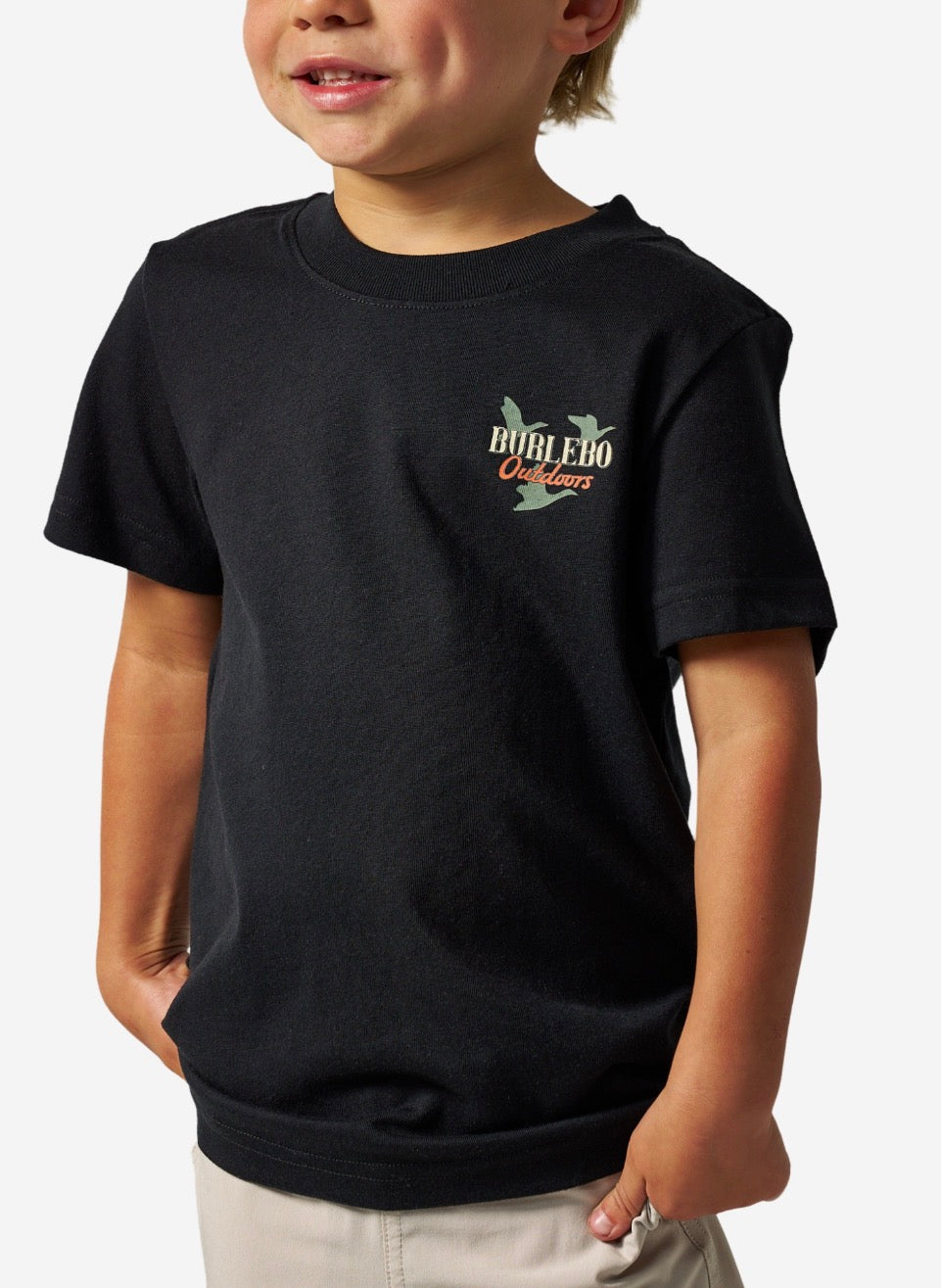 youth black short sleeve field companion