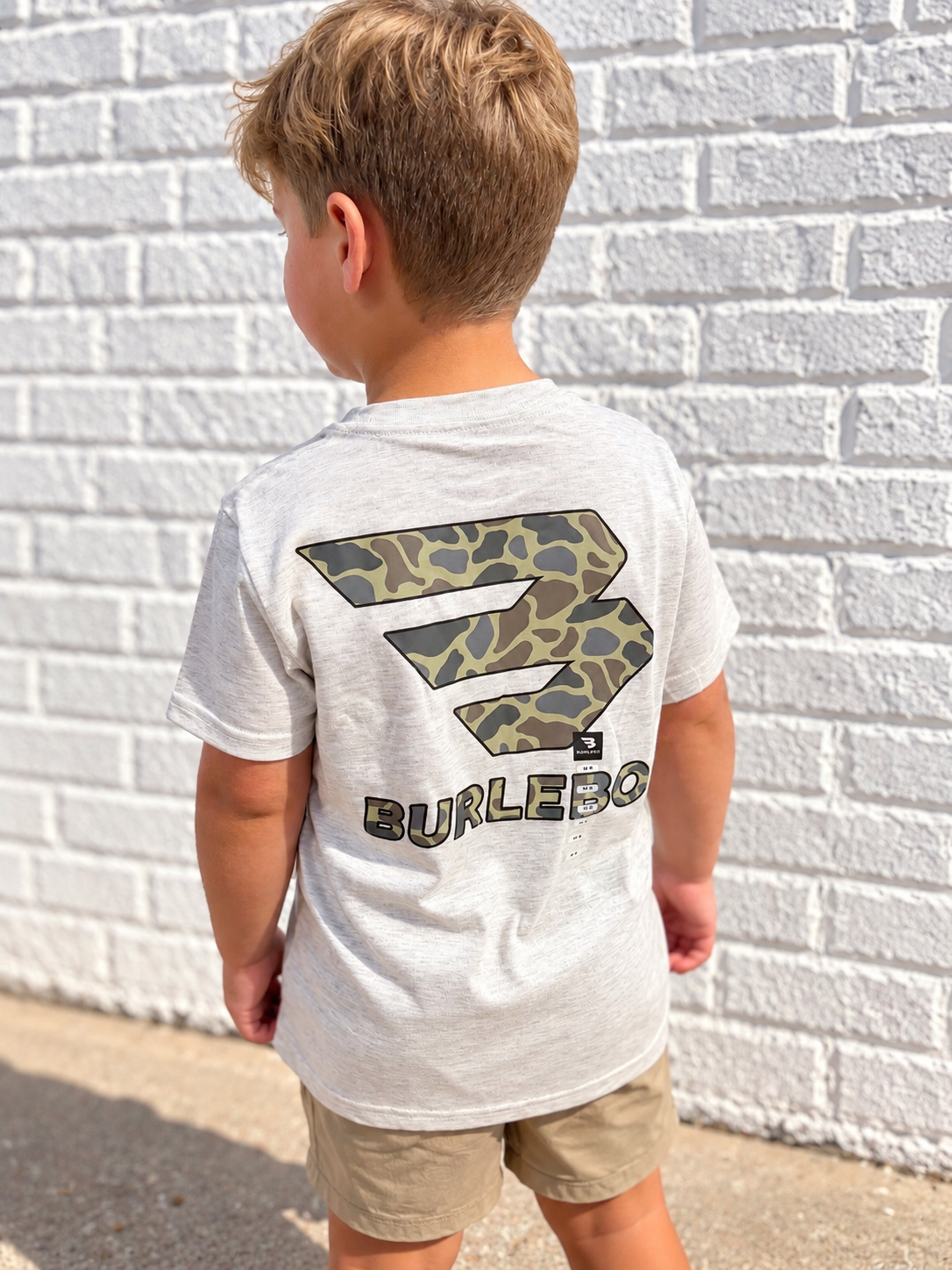 Burlebo youth short sleeve flying B classic deer camo