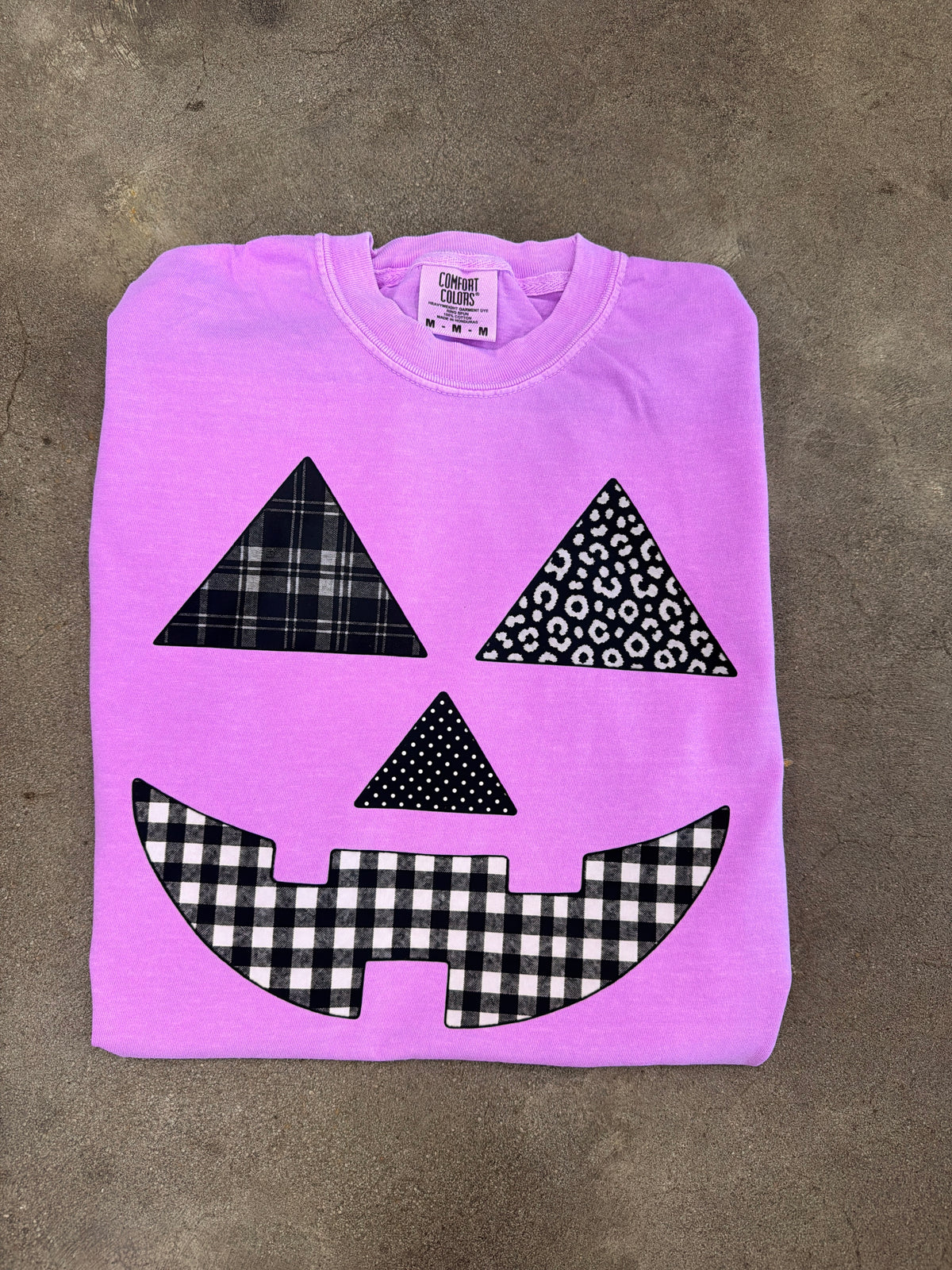 Purple Jack-O'-Lantern Halloween Shirt
