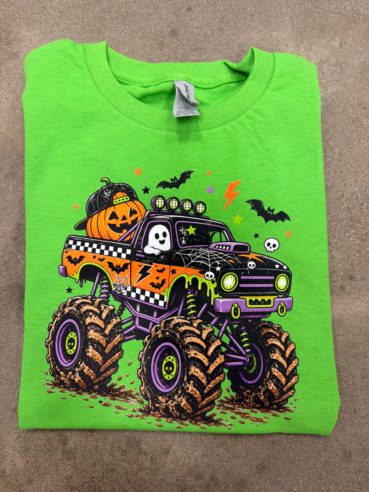 Youth Halloween Monster Truck Shirt