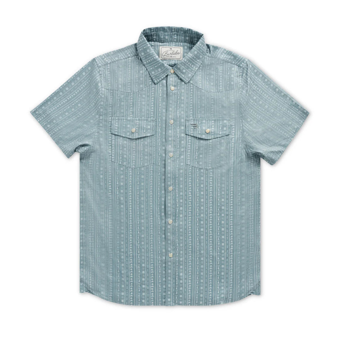 Burlebo Performance Western Shirt - Ranch Sage