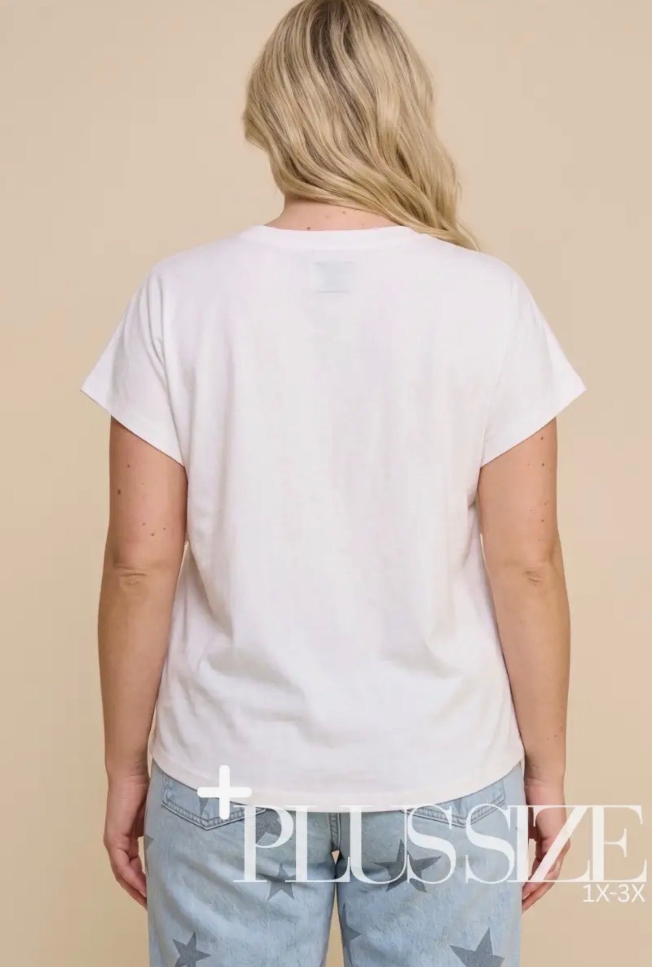 The Shimmer Shack White Ruffle Tee