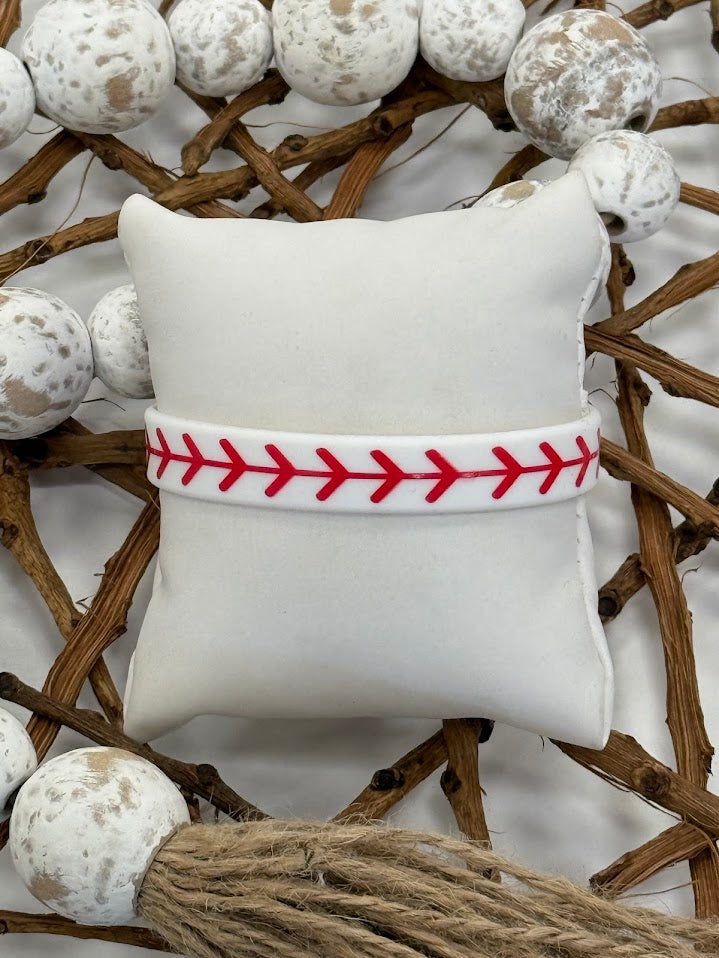 Silicone Baseball Bracelet