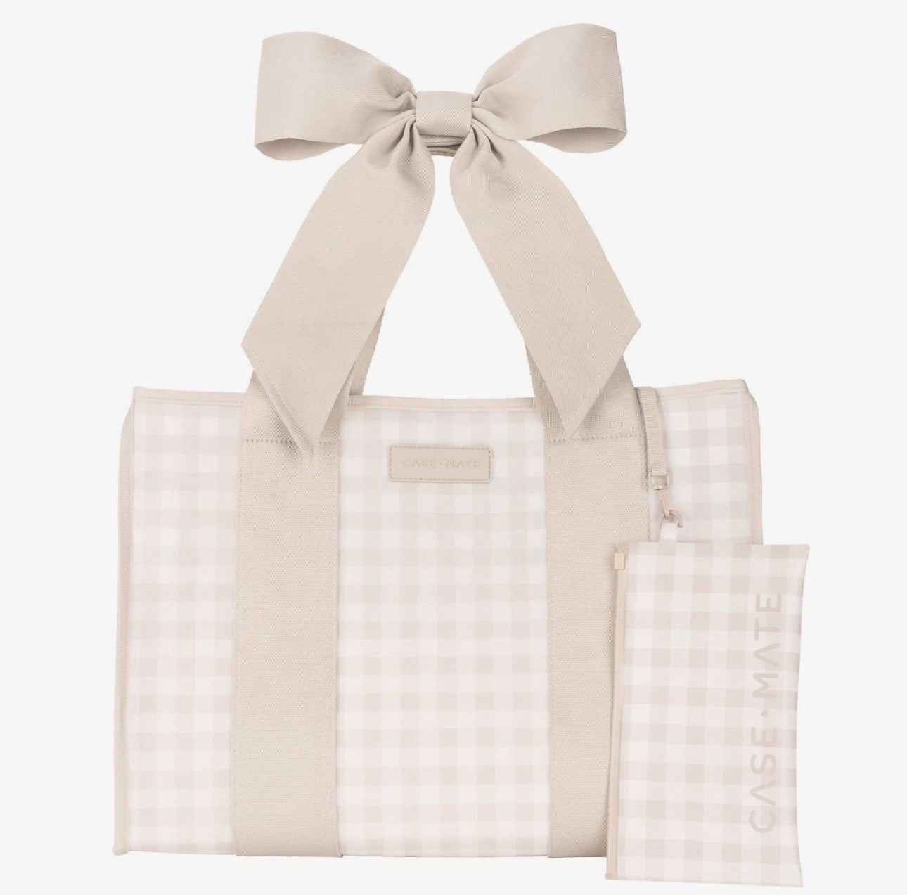 The Shimmer Shack Case-Mate Gingham Bow Jelly Tote