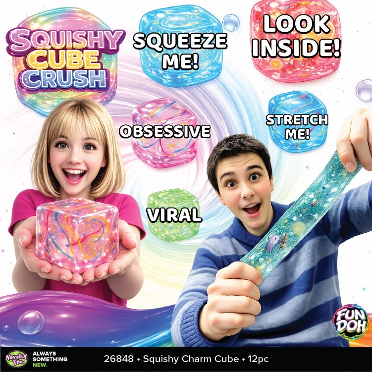 The Shimmer Shack Fun Doh Squishy Charm Cube