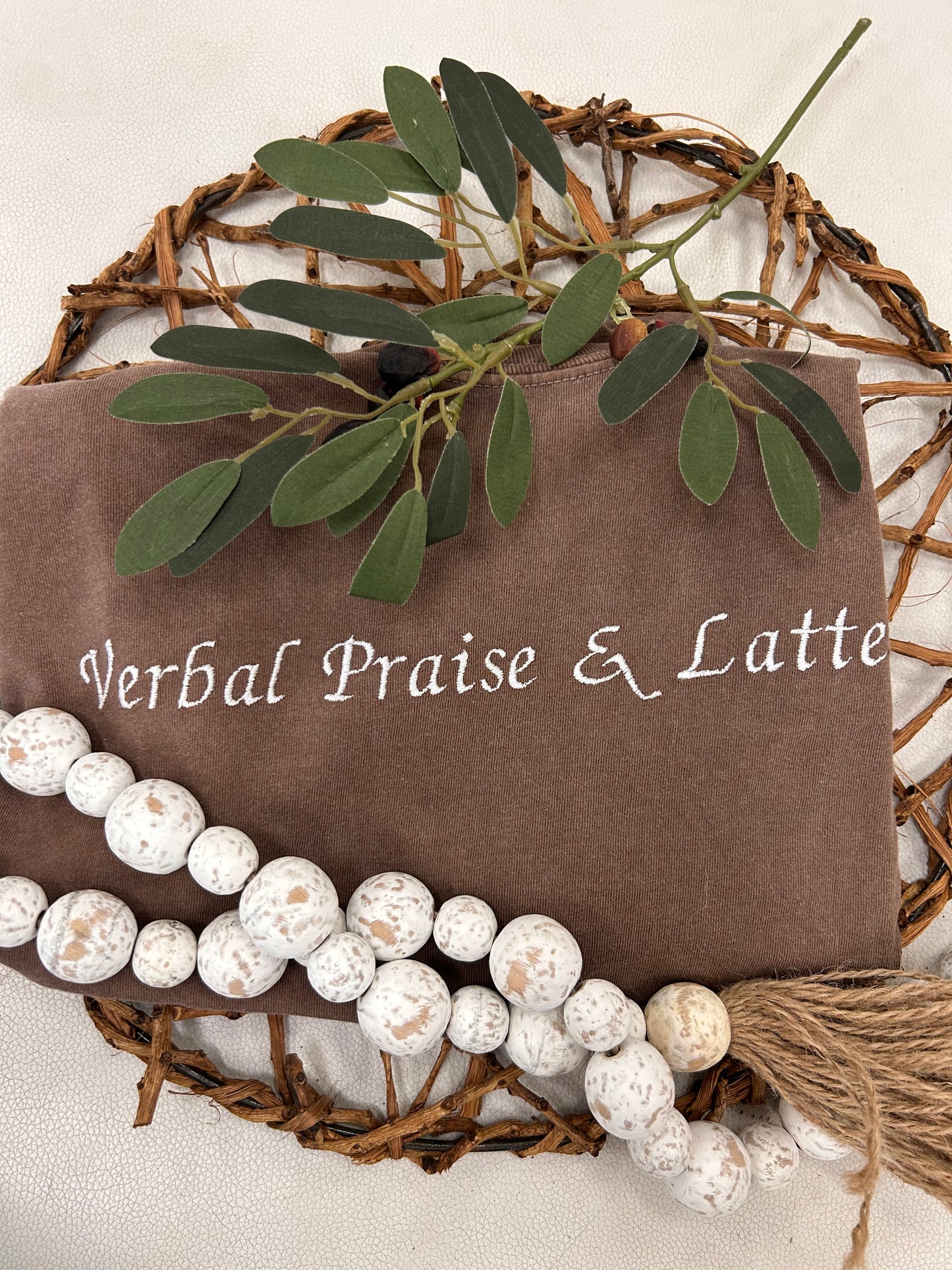 Verbal Praise and Latte T-Shirt