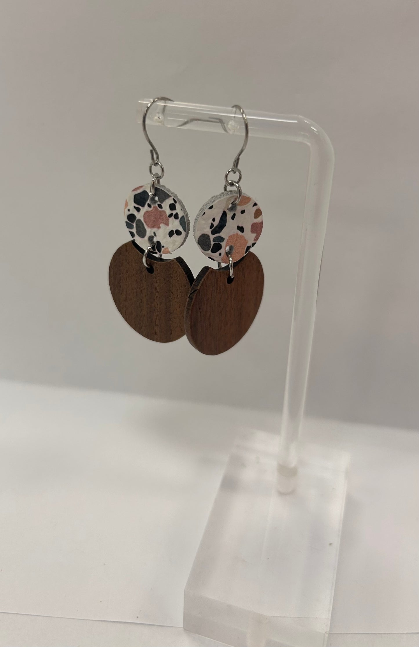 Brown Multicolor Earrings