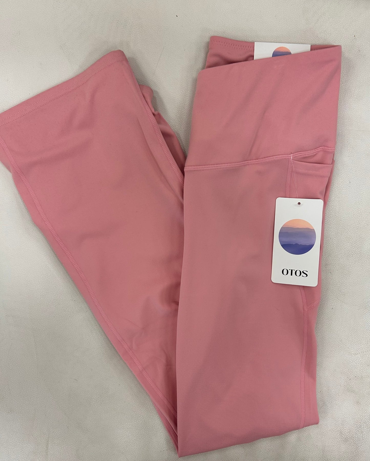 Crossover Pink Flare Leggings