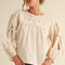 Jodifl Ivory Bow Sleeve Top