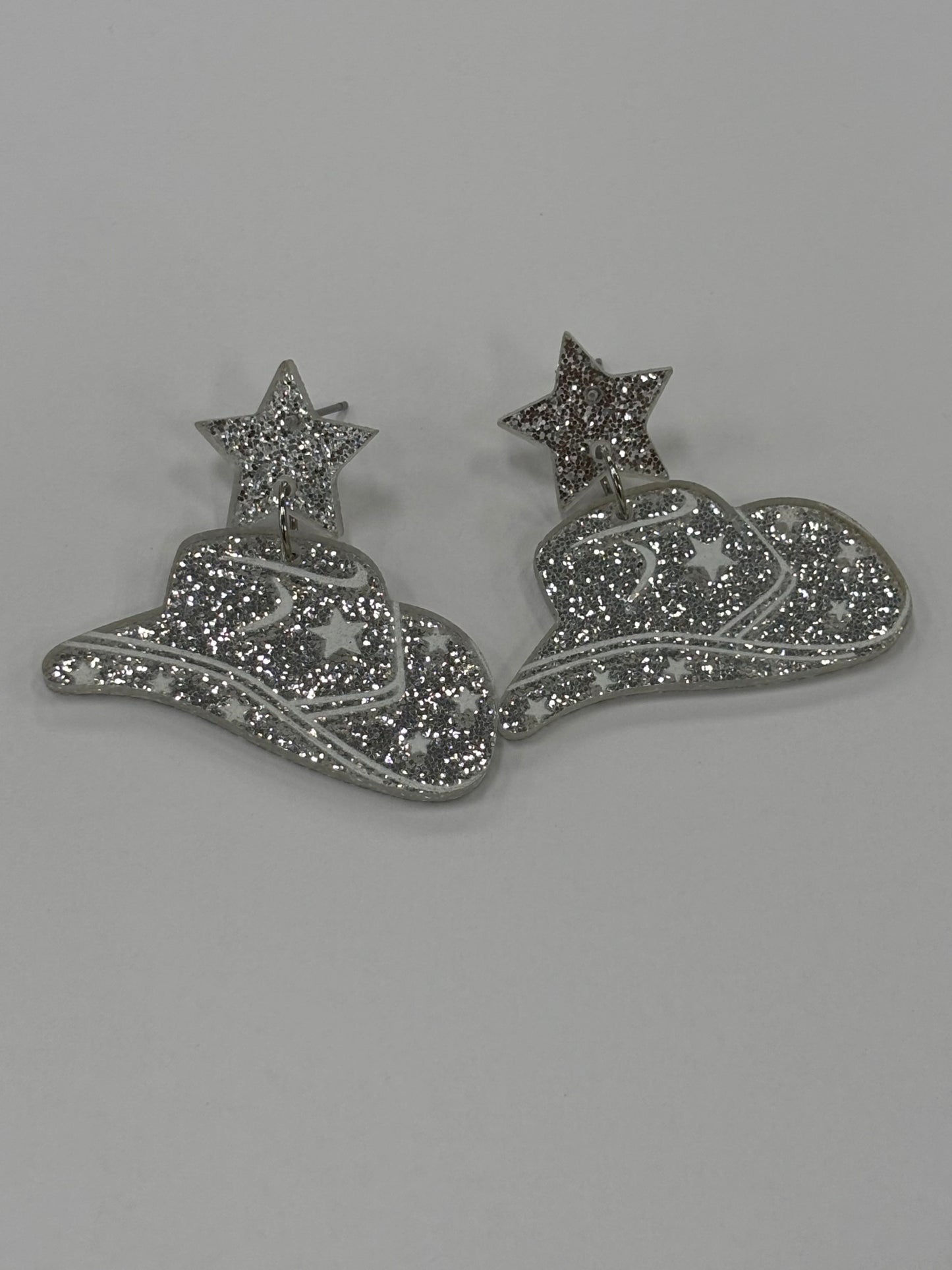 Sparkly Cowgirl hat Earrings