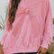 Reg Size Mineral Wash Bow Pullover