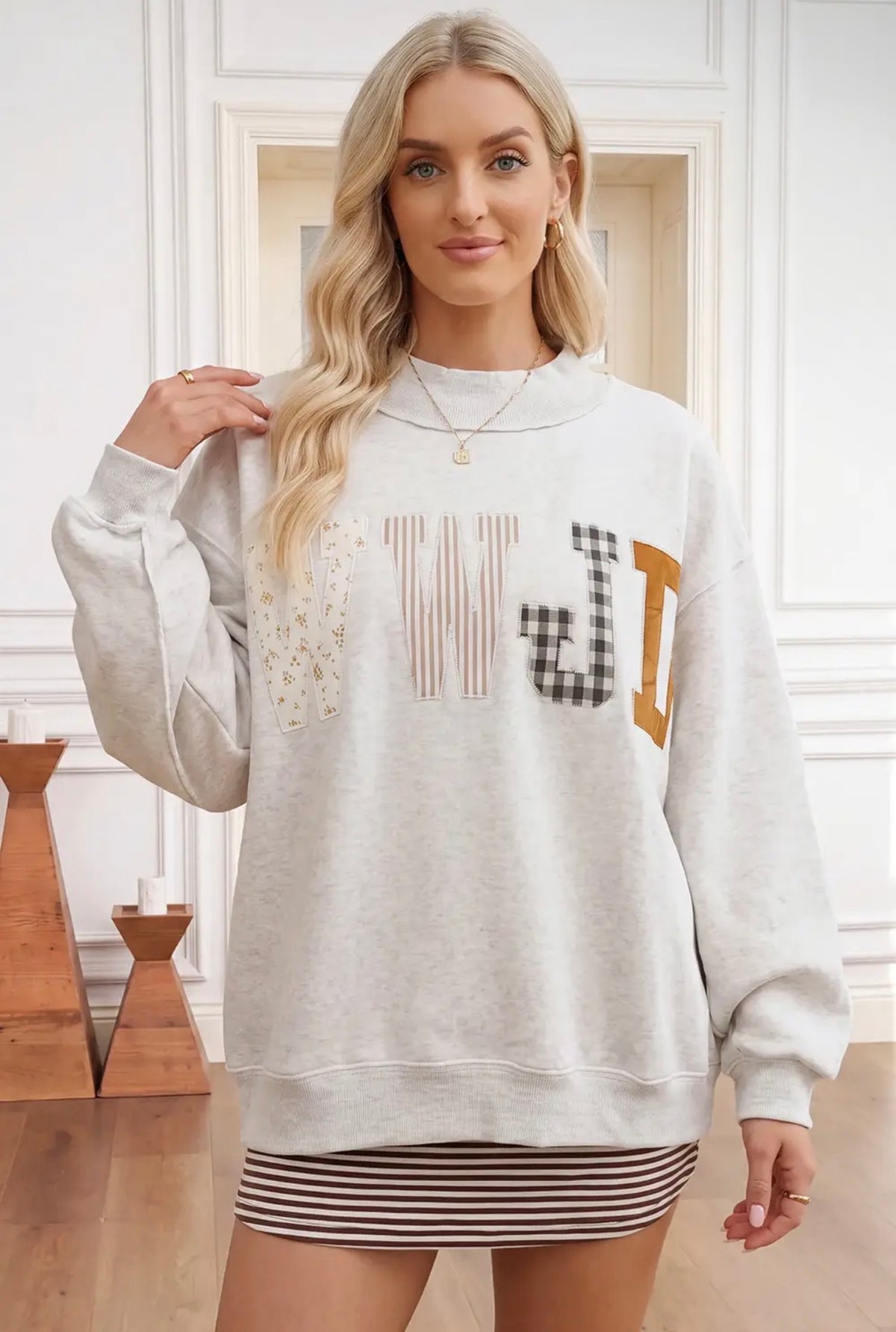 The Shimmer Shack WWJD Mock Neck