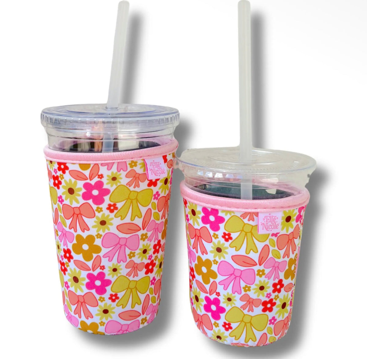 The Shimmer Shack Fall Bows Coffee Sleeve 24oz