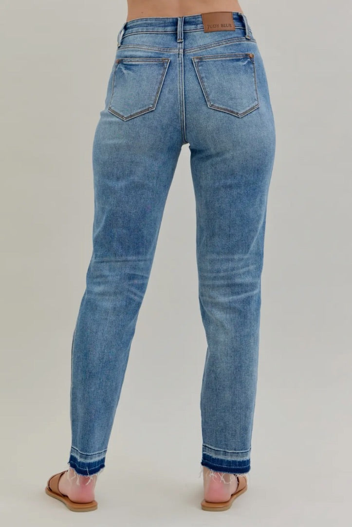 The Shimmer Shack Judy Blue Released Hem Jeans