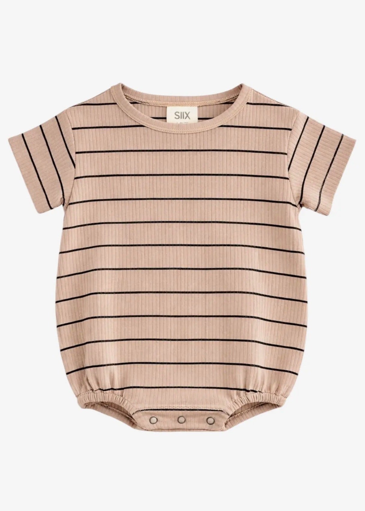 The Shimmer Shack Ribbed Striped Tshirt Bubble